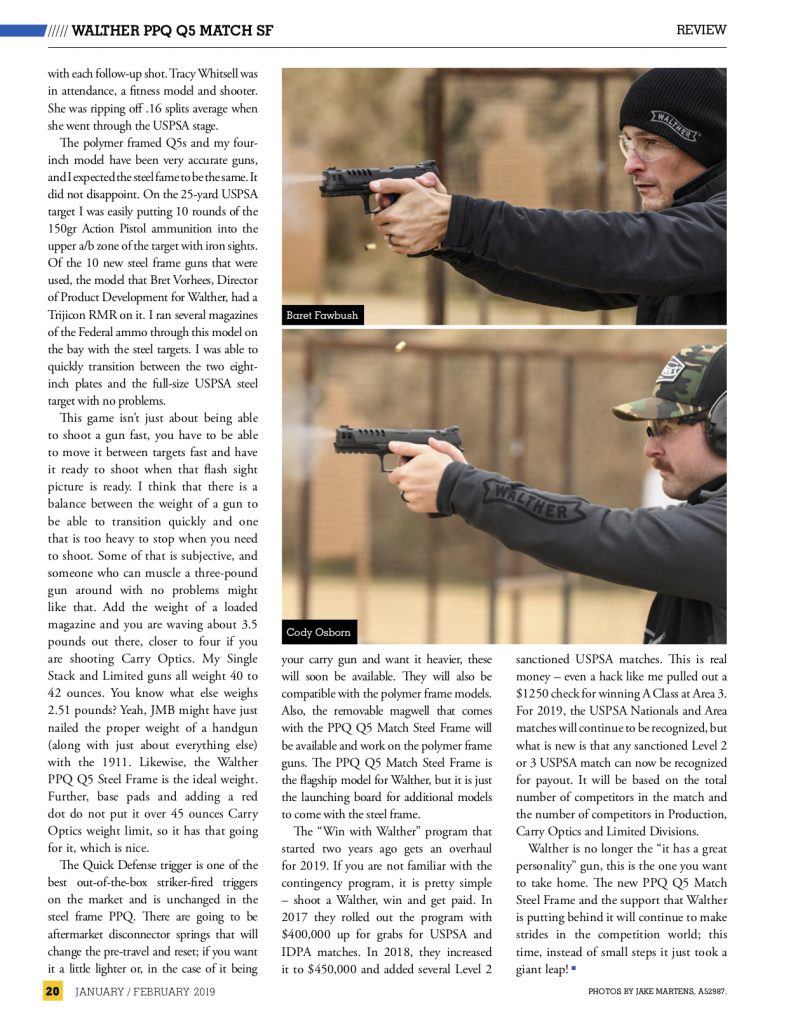 @Truexodus and Cody Osborn shooting the Walther Q5 Match SF.
