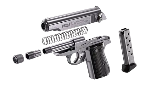 PP SD 3.9" Stainless 8RD 32 ACP 5