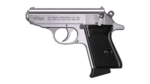 PPK 3.3" Stainless 6RD .380 ACP 3