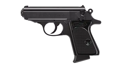 PPK 3.3" Black 6RD .380 ACP 3