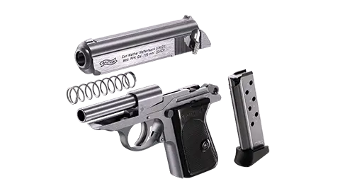 PPK 3.3" Stainless 7RD 32 ACP 5