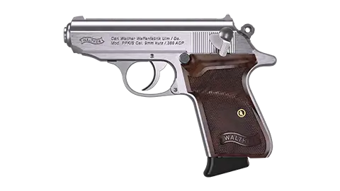 PPK/S 3.3" Stainless Walnut 7RD .380 ACP 3