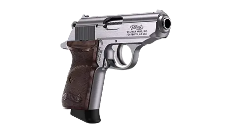 PPK/S 3.3" Stainless Walnut 7RD .380 ACP 0
