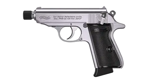 PPK/S SD 3.3" Stainless 8RD 32 ACP 3