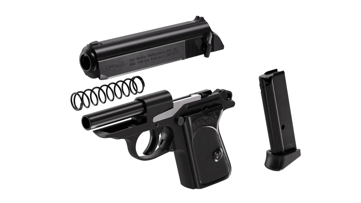 PPK 3.3" Black 6RD .380 ACP