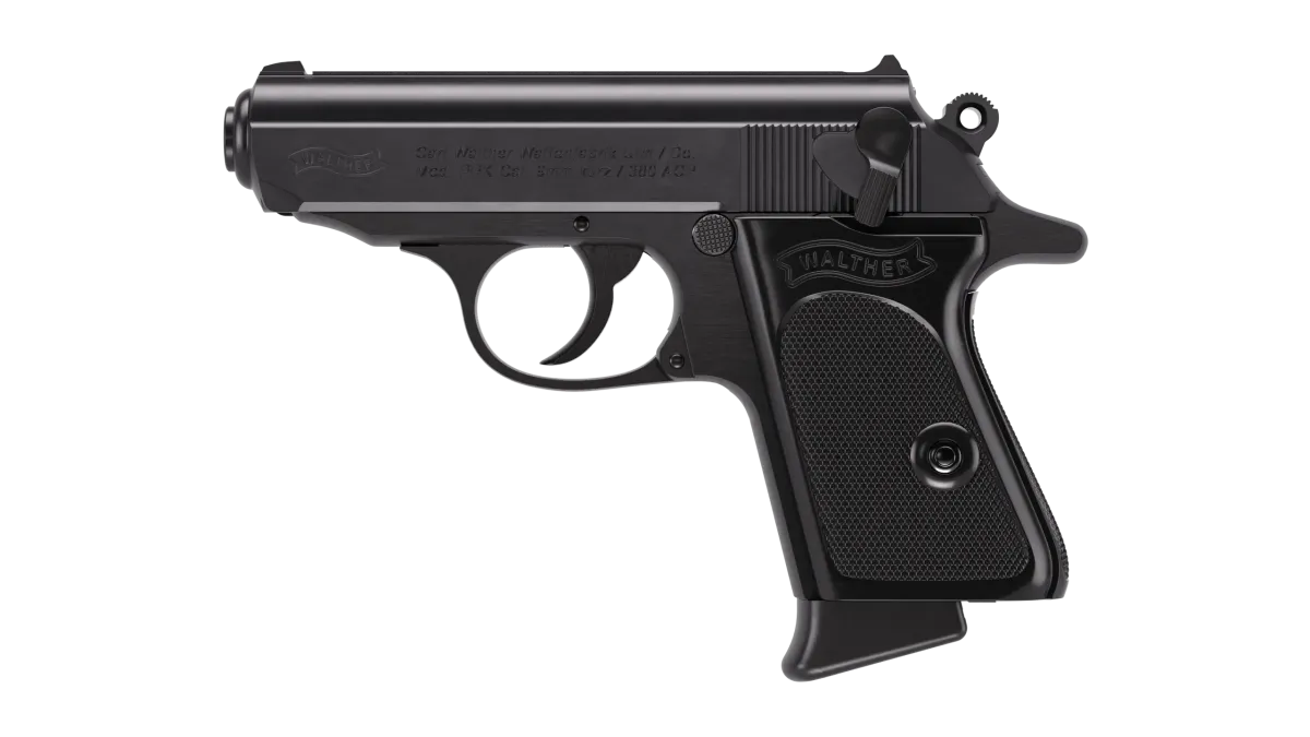 PPK 3.3" Black 6RD .380 ACP