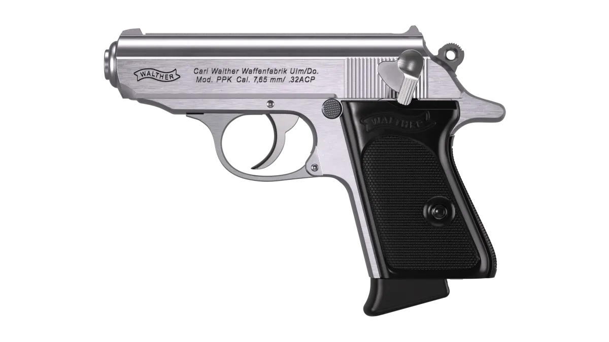 PPK 3.3" Stainless 7RD 32 ACP