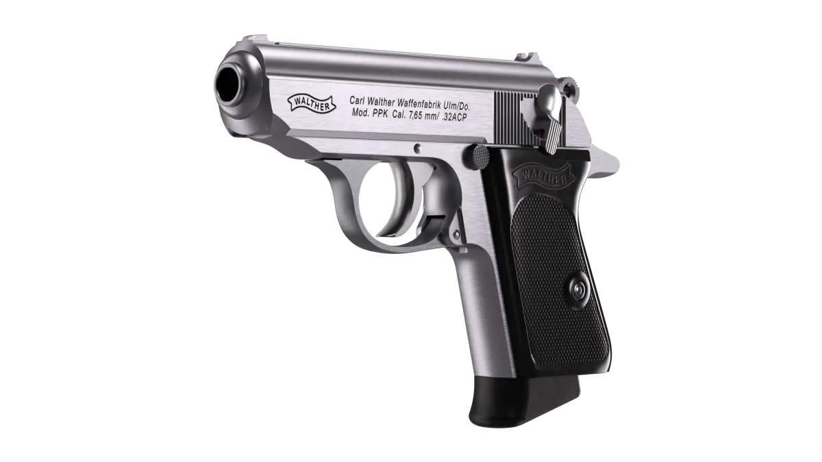 PPK 3.3" Stainless 7RD 32 ACP