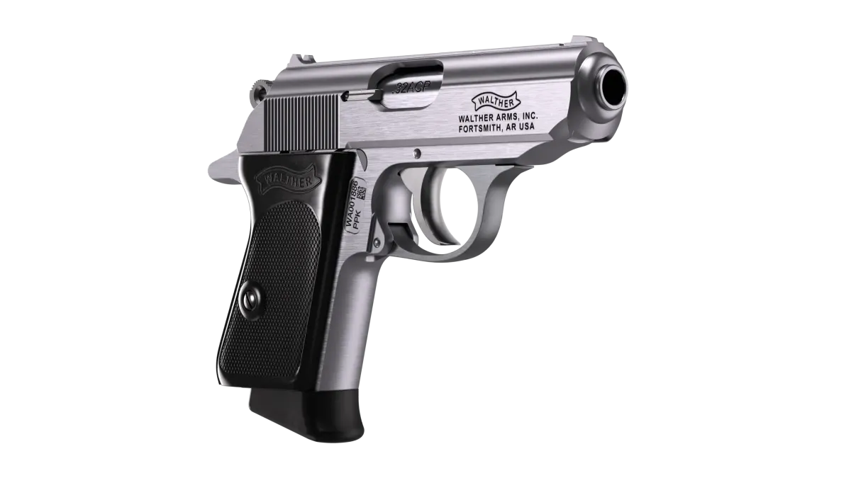 PPK 3.3" Stainless 7RD 32 ACP