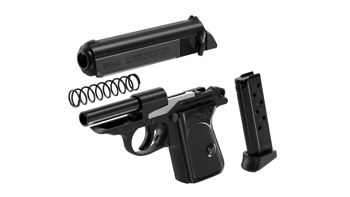 PPK 3.3" Black 7RD 32 ACP