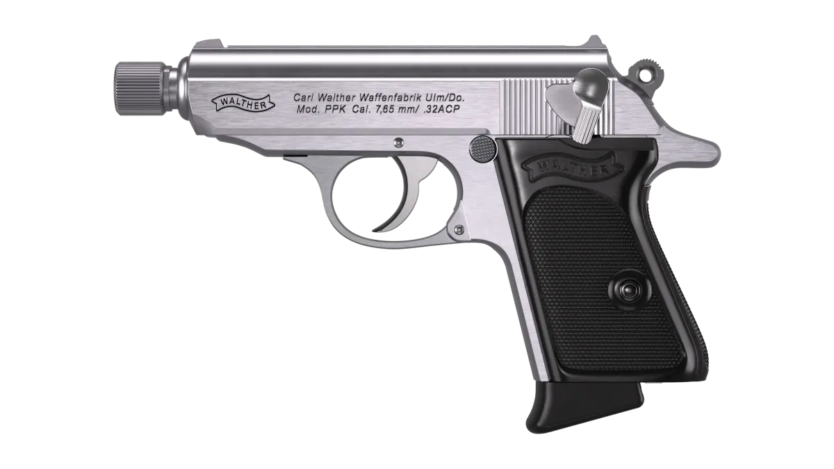 PPK SD 3.3" Stainless 7RD 32 ACP
