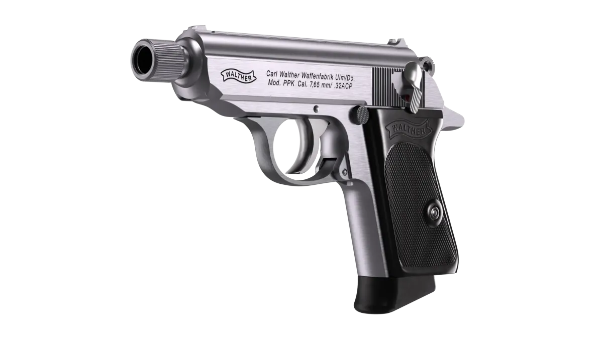 PPK SD 3.3" Stainless 7RD 32 ACP