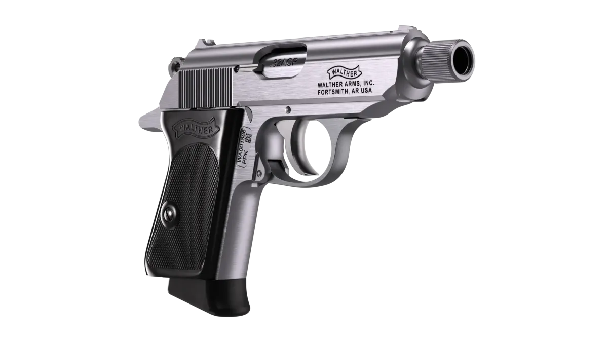 PPK SD 3.3" Stainless 7RD 32 ACP