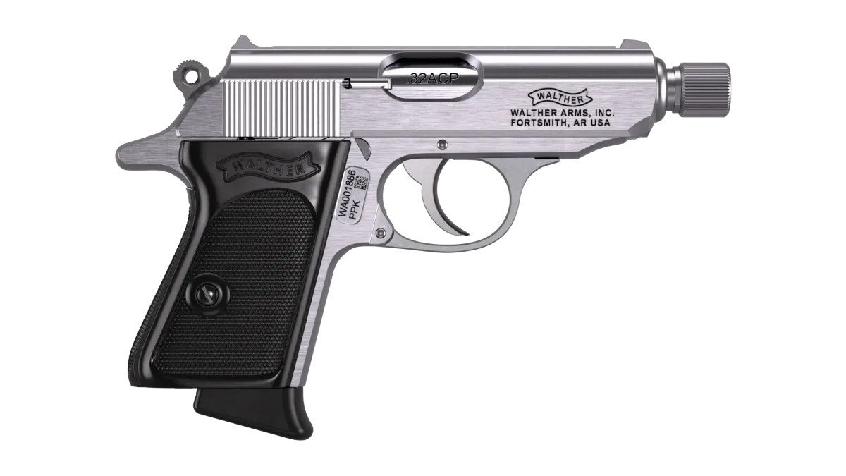 PPK SD 3.3" Stainless 7RD 32 ACP