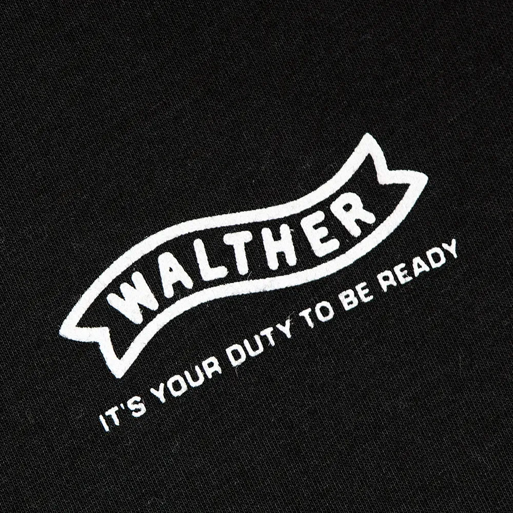 Walther Minimalist T-Shirt Slim-Fit (Black)