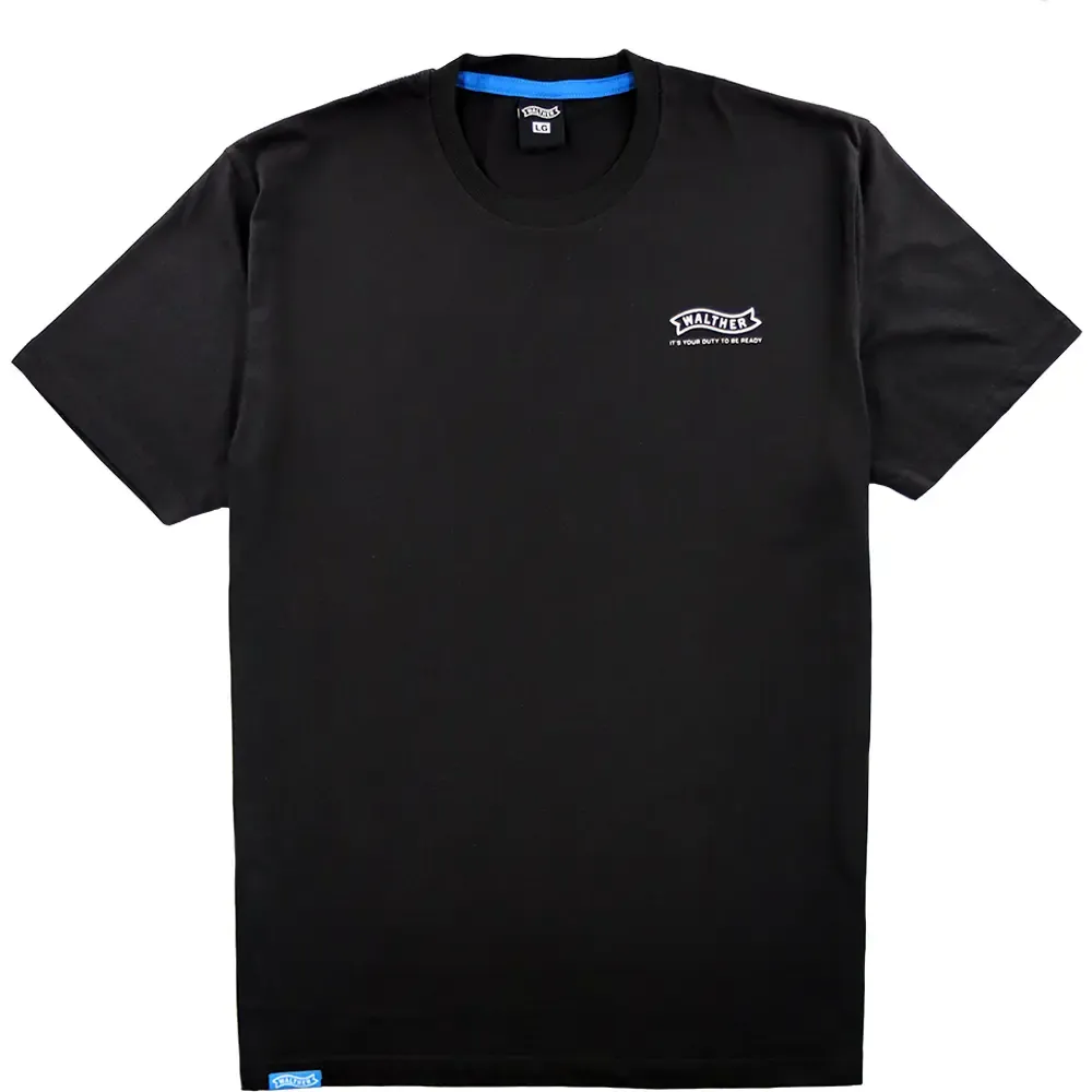 Walther Minimalist T-Shirt Slim-Fit (Black)