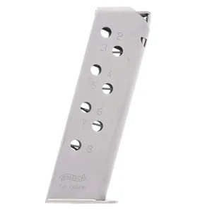 PP &amp; PPK/S Magazine .32 ACP 8RD Flush Fit (Nickel)