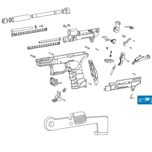 P22 Slide Stop Lever