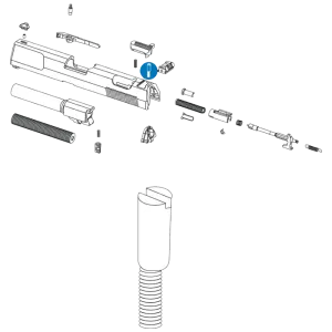 Rear Sight Plunger Assembly (For Poly Rs) P99 PPQ