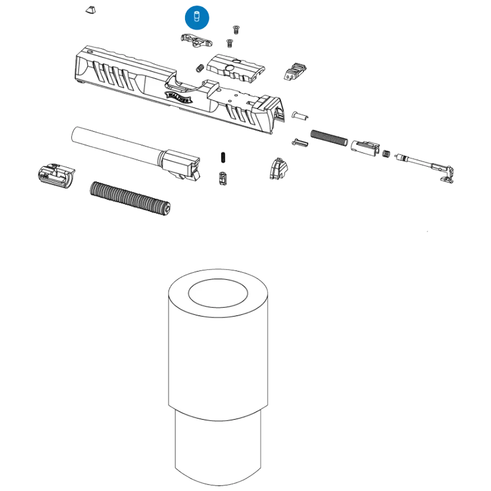 Extractor Plunger for P99, PPQ, or PDP
