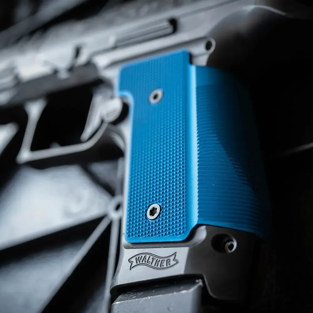 Q-Series Steel Frame Aluminum Grip Panel - Blue