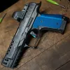 Q-Series Steel Frame Aluminum Grip Panel - Blue