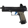 5132111_OD Green Walther Q-Series Steel Frame Checkered G10 Grips for Q4 and Q5 SF Models By LOK Grips-GunSide