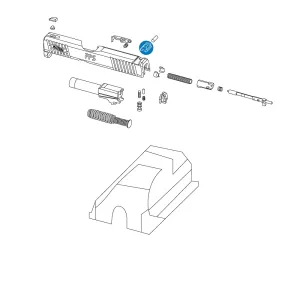 STEEL REAR SIGHT ASSEMBLY PPS / CREED
