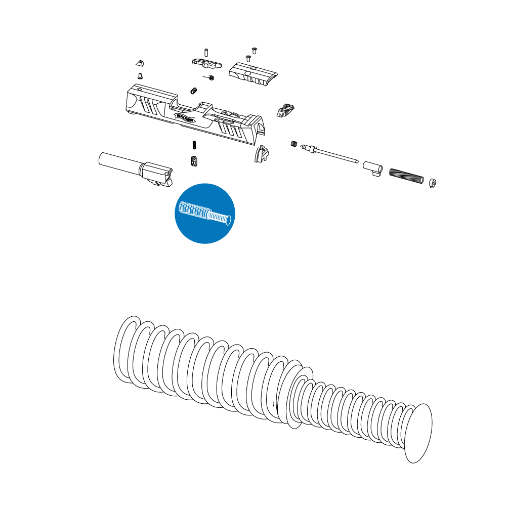 PDP F-Series 4" Recoil Guide Rod Assembly 0