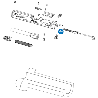 Striker Spring Keeper Q5/PPQ/PDP S/N Fca0001 Or Later