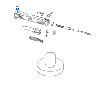FRONT SIGHT SCREW P99 PPQ PPS PPX CREED