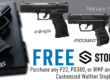 FREE STOP BOX WITH PURCHASE OF A NEW WALTHER WMP, PD380, OR P22